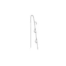 Jane Kønig Small Half Moon NO. 2 Chain earring Øredobbe Single Rustfritt Stål SHMC-AW26-SS-S