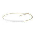 Gaura Natural Pearls Pearl Halskjede Gullforgylt sølv SK19221GYN