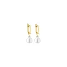 Gaura Natural Pearls Pearl Øredobber Gullforgylt sølv SK26349GYEL