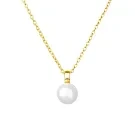 Gaura Natural Pearls Pearl Pendant Halskjede Gullforgylt sølv SK26353GYN