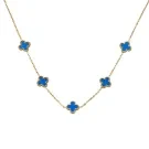 SKØR CLOVE CHAIN DARK BLUE Halskjede Rustfritt Stål SK0086