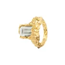 House of Vincent Paragon Gaze Ametyst Ring Gullforgylt sølv VJ133-URG-GA